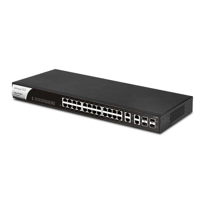 VigorSwitch G1282 (24x Gigabit + 4x SFP/Ethernet) – Web Smart