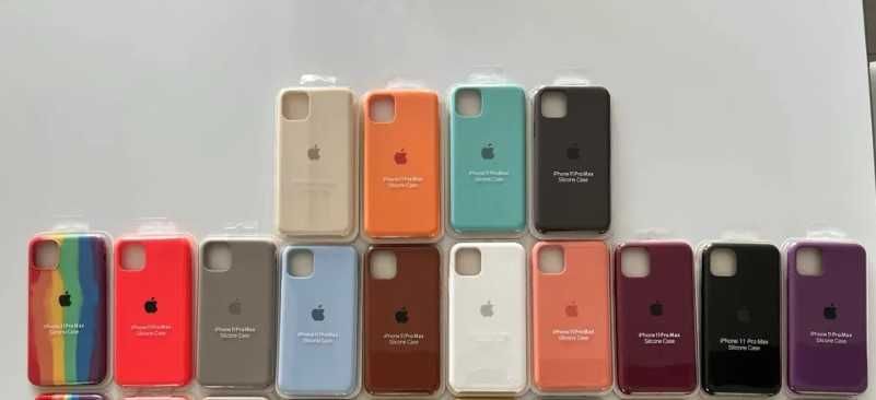 Pack 10 Capas Silicone para iPhone 11 Pro Max