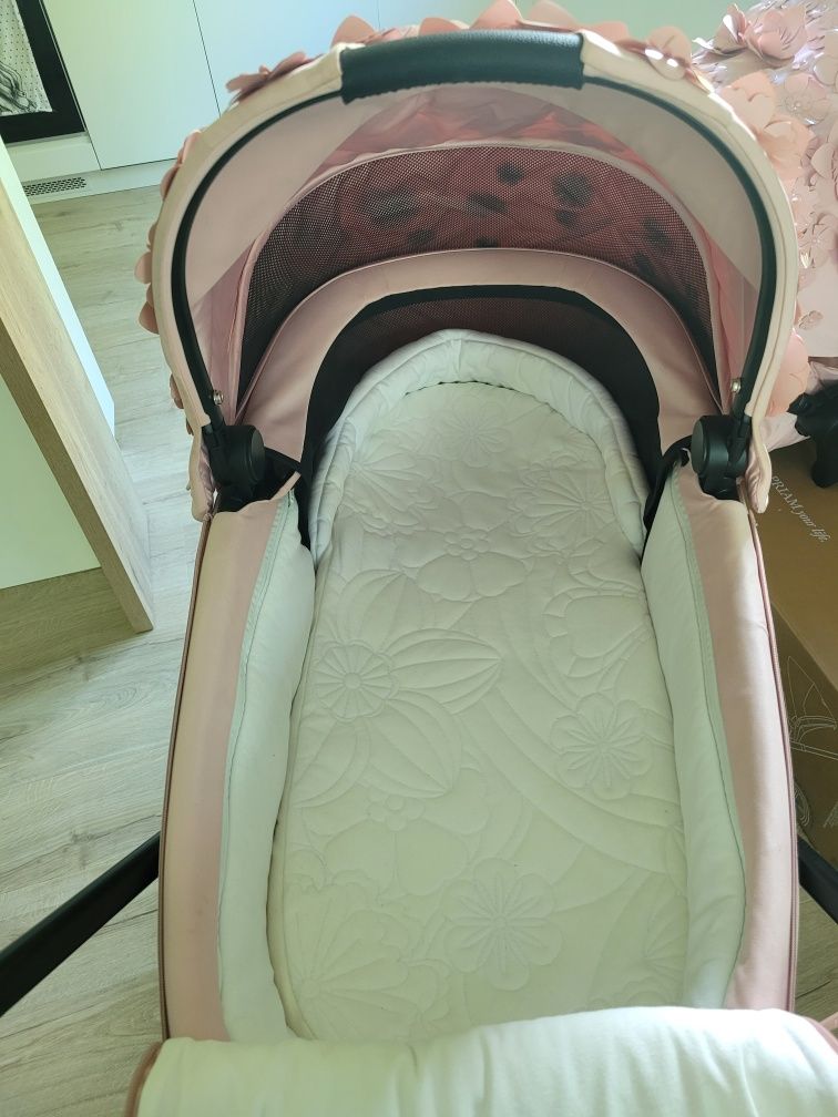 Wózek elektryczny CYBEX e-priam 4.0. pale blush 2w1 rosegold 3.0.