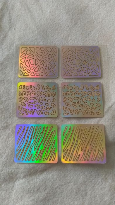 Szablony do malowania paznokci 8 sztuk