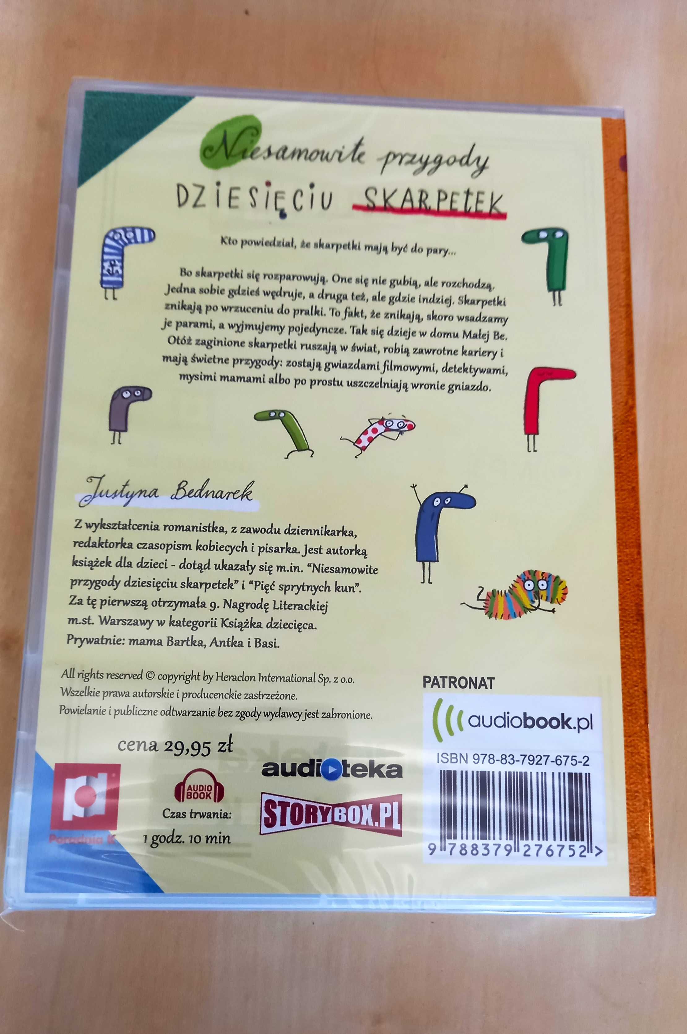 Nowy audiobook CD Niesamowite przygody dziesięciu skarpetek Bednarek