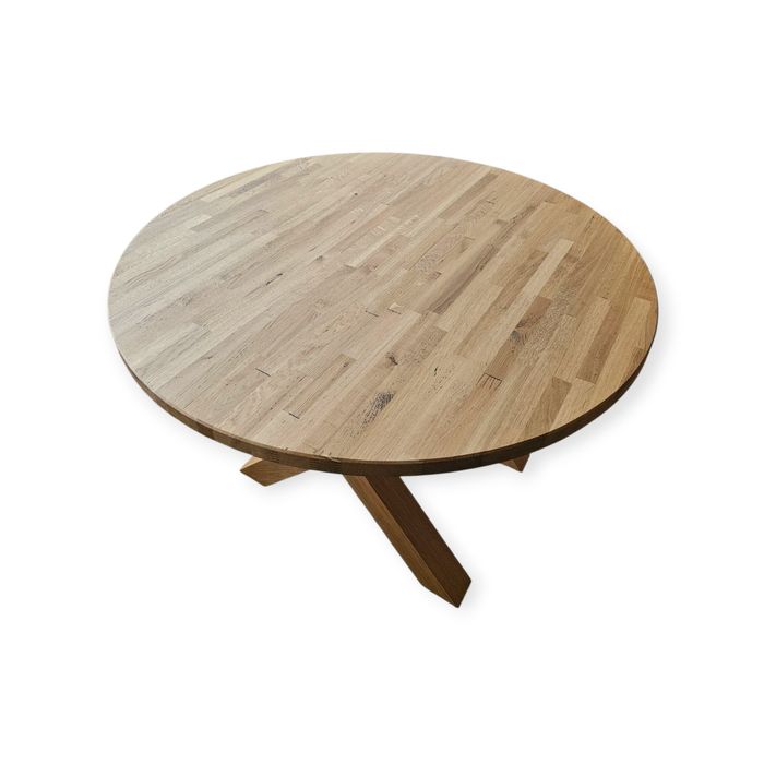 Stół dębowy , okrągły w stylu skandynawskim 110 cm  DOSTAWA GRATIS !!!