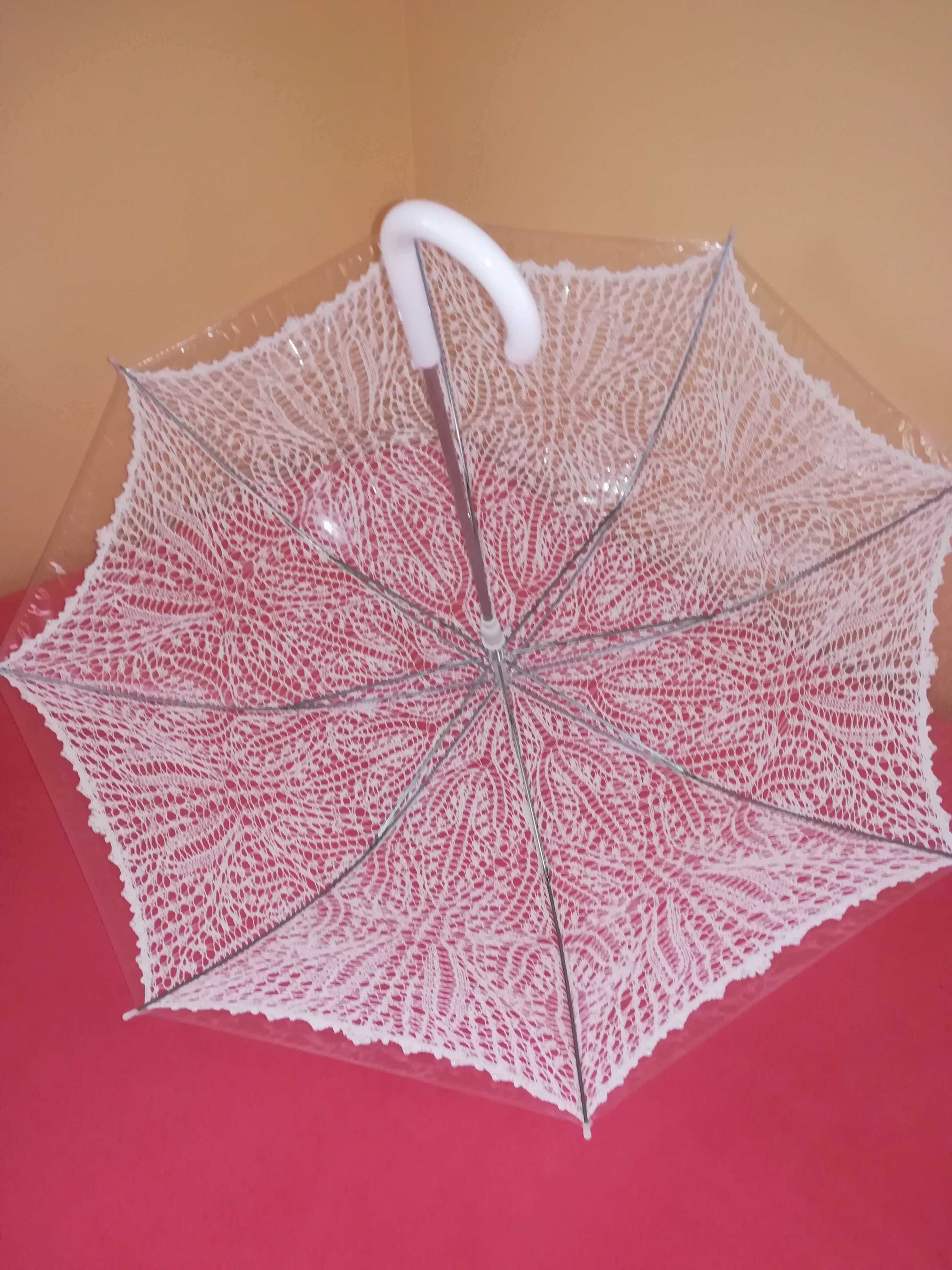 Parasolka koronkowa - Handmade.