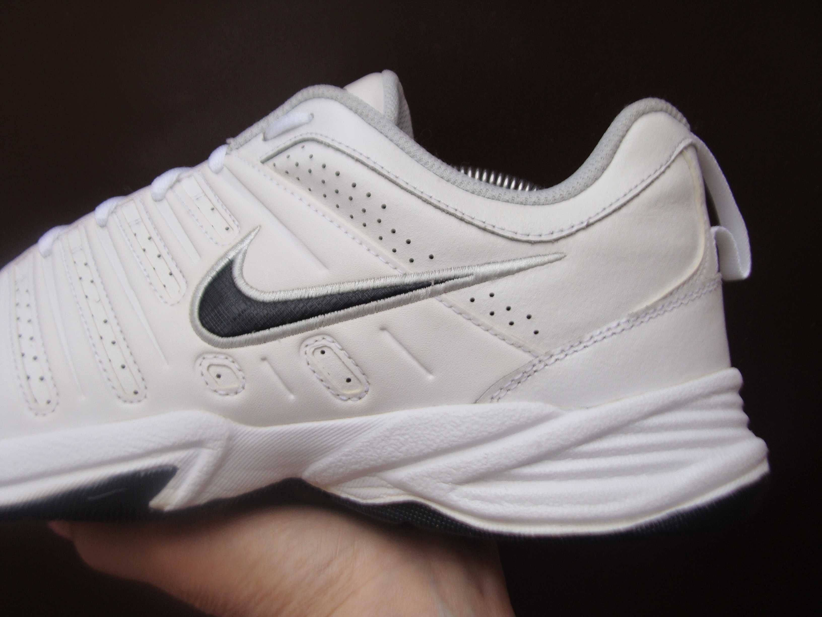 44.5/28.5 см Nike T-Lite X кроссовки кожаные белые оригинал