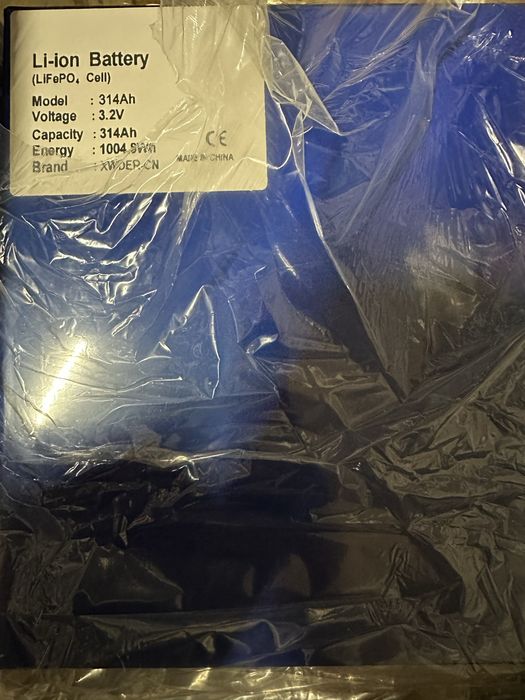 Комірки LiFePo4 314A