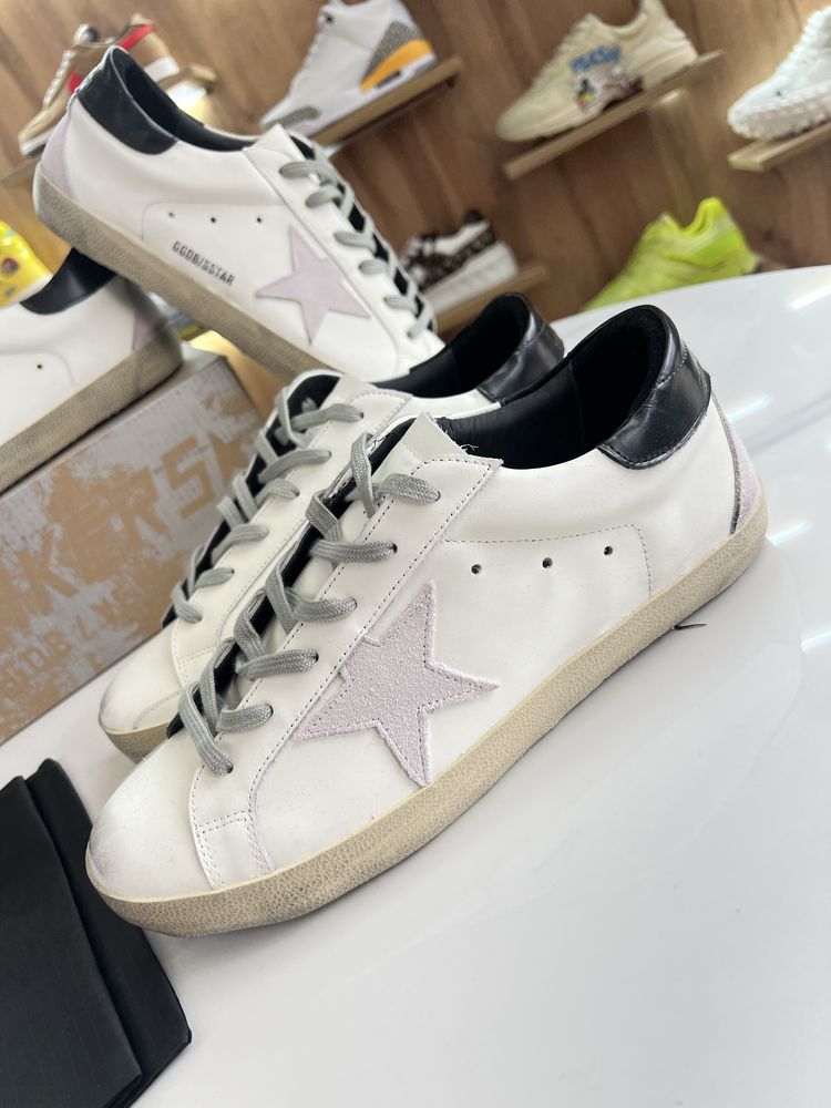 Кросівки Кеди GOLDEN GOOSE Super Star Logo White / Beige