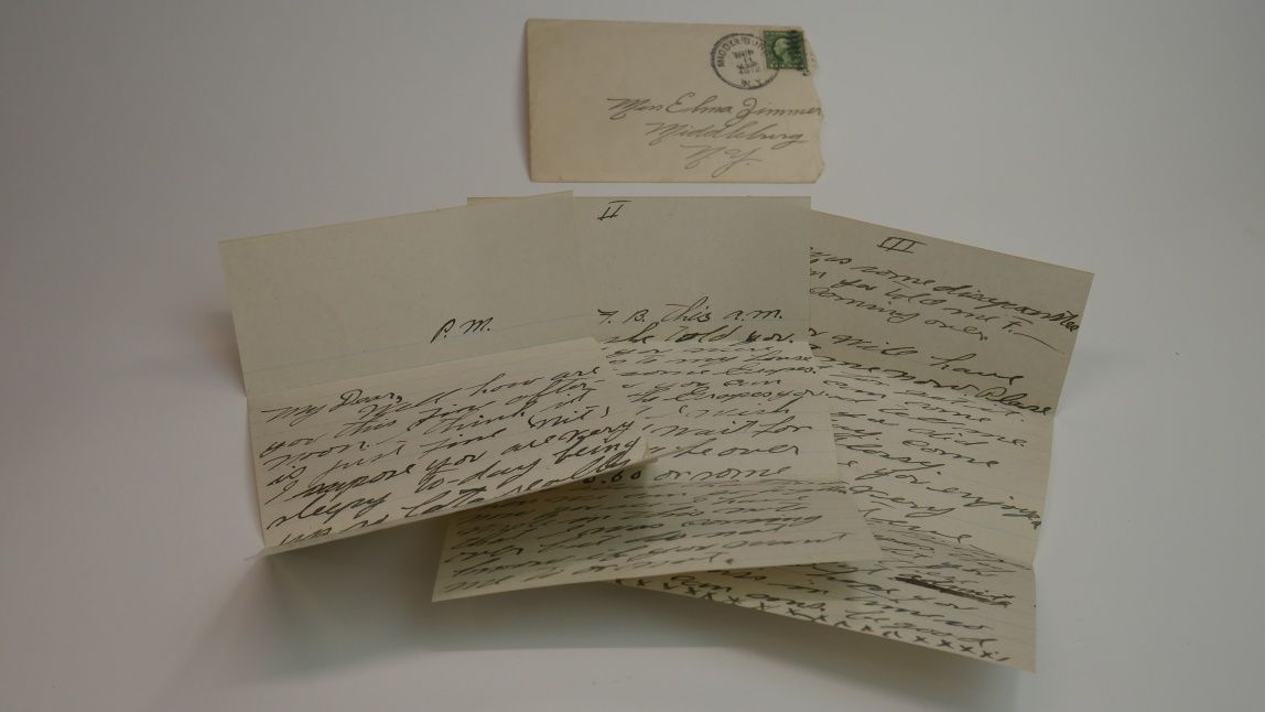 List z 1912 roku | pocztówka Titanic 1900 USA 1910 Middleburg New York