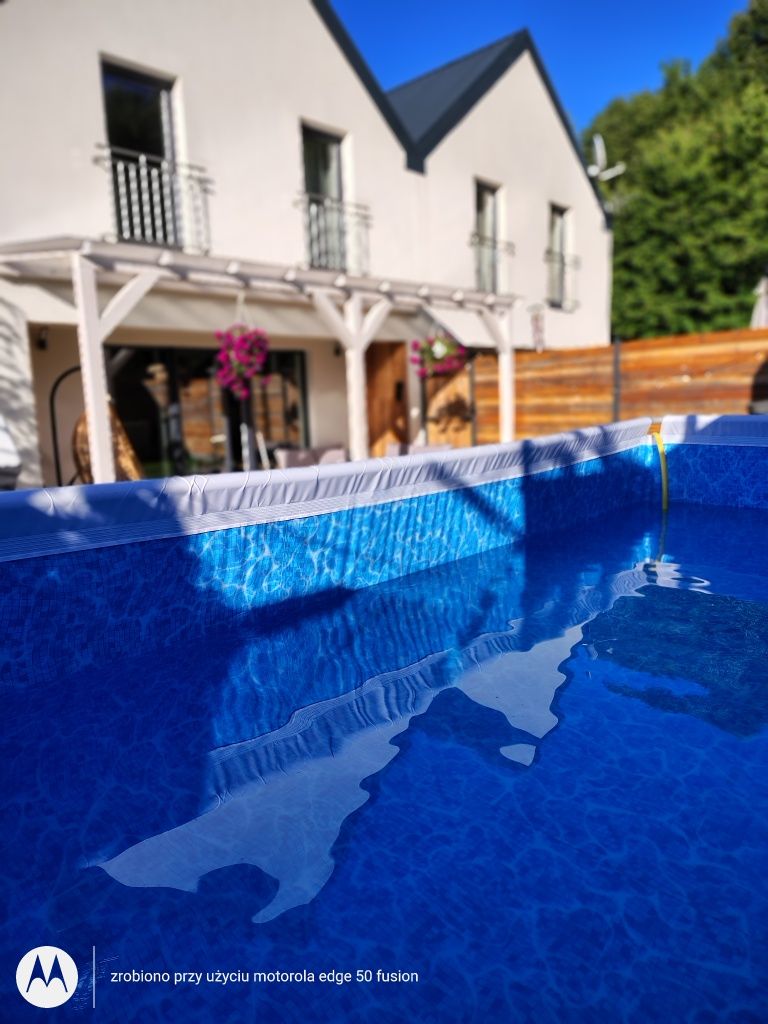 Dom nad jeziorem w górach Beskid Żywiecki jakuzzi basen