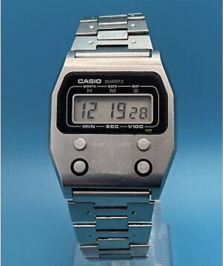 CASIO 52QS-14 VINTAGE ZEGAREK cyfrowy LCD - 1978 - w pełni sprawny