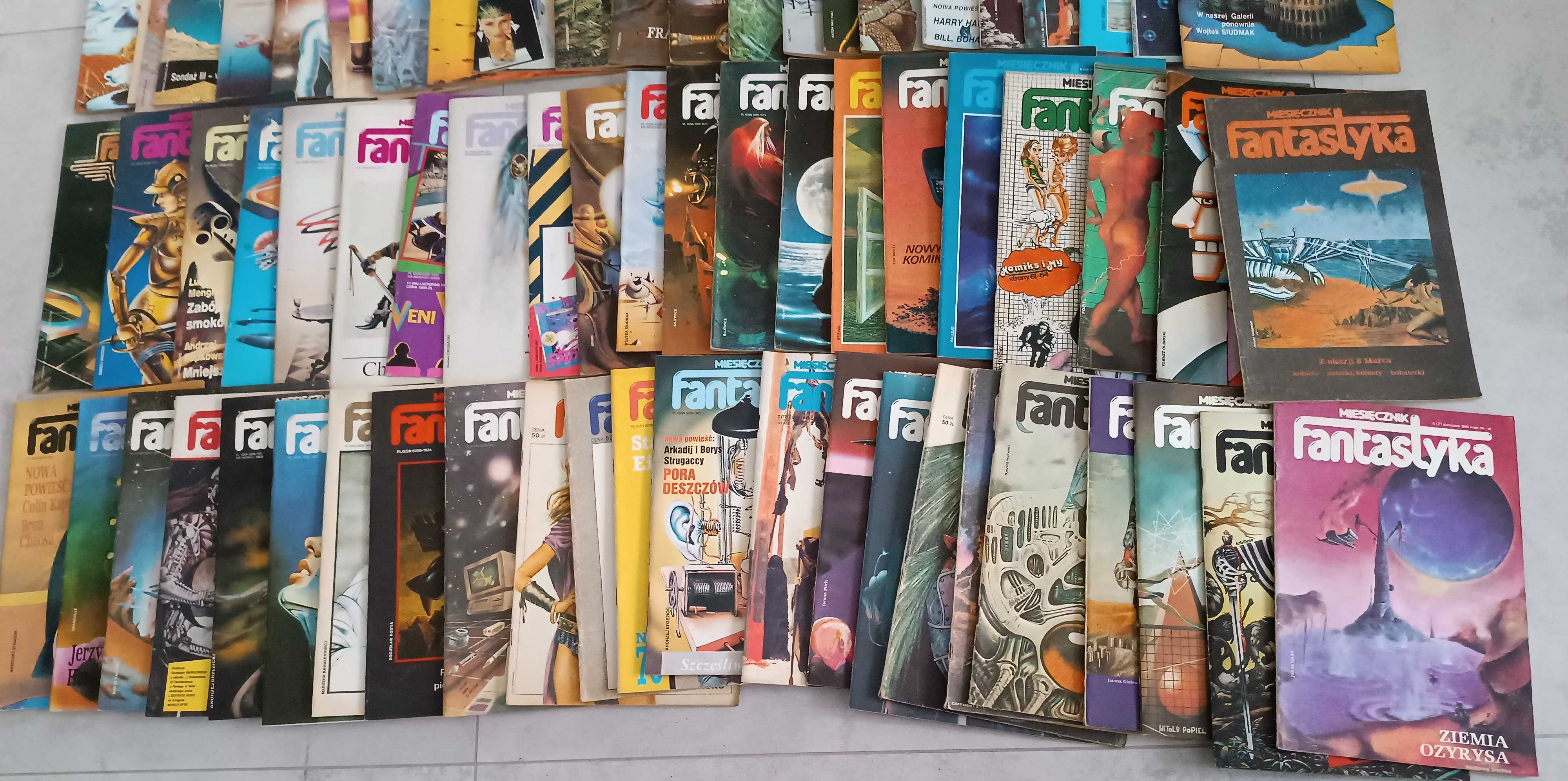 Fantastyka Czasopismo WIELKA Kolekcja Prenu min86 Numerów Lata 1982-90