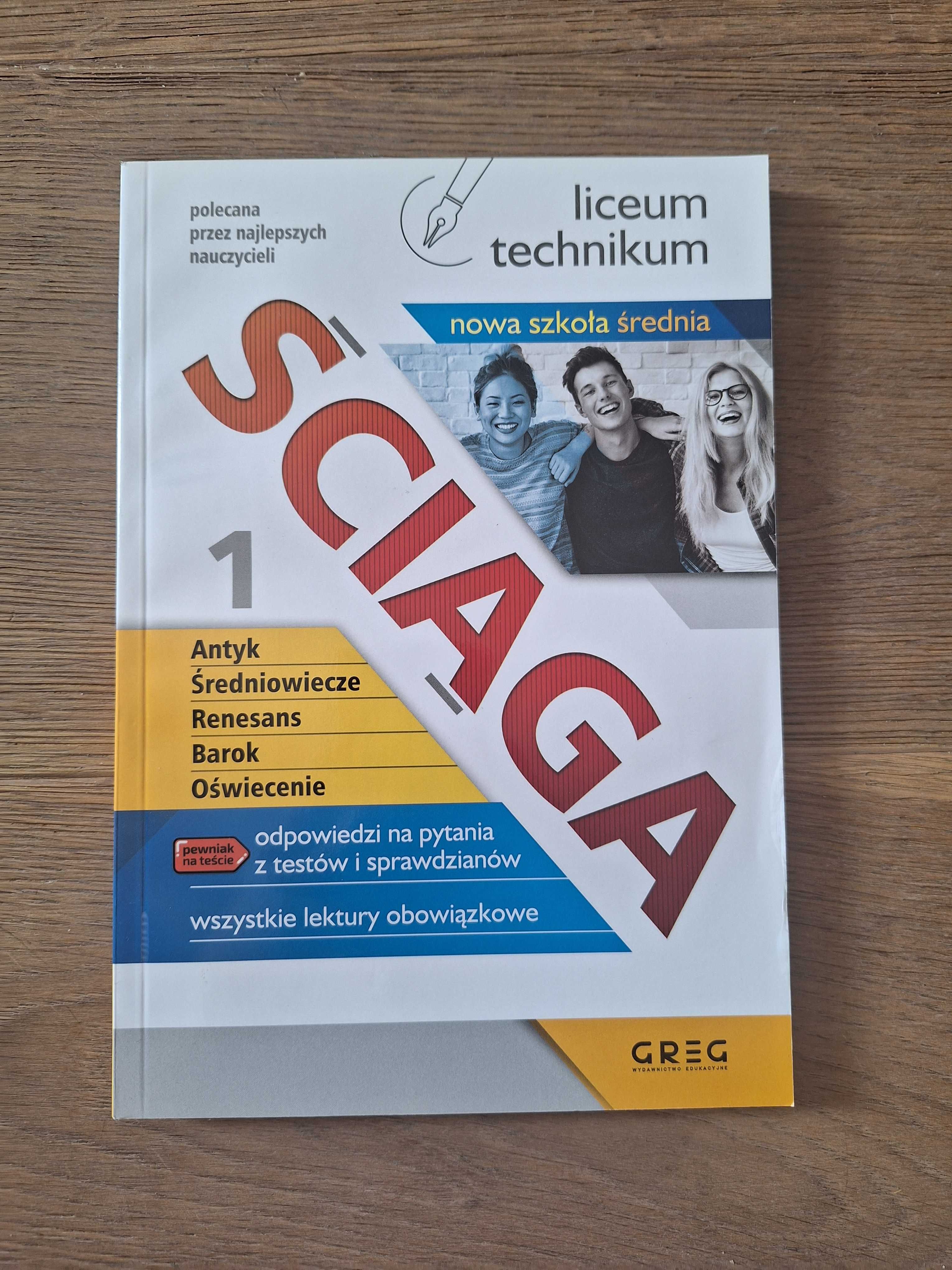 Ściąga 1, 2 liceum i technikum