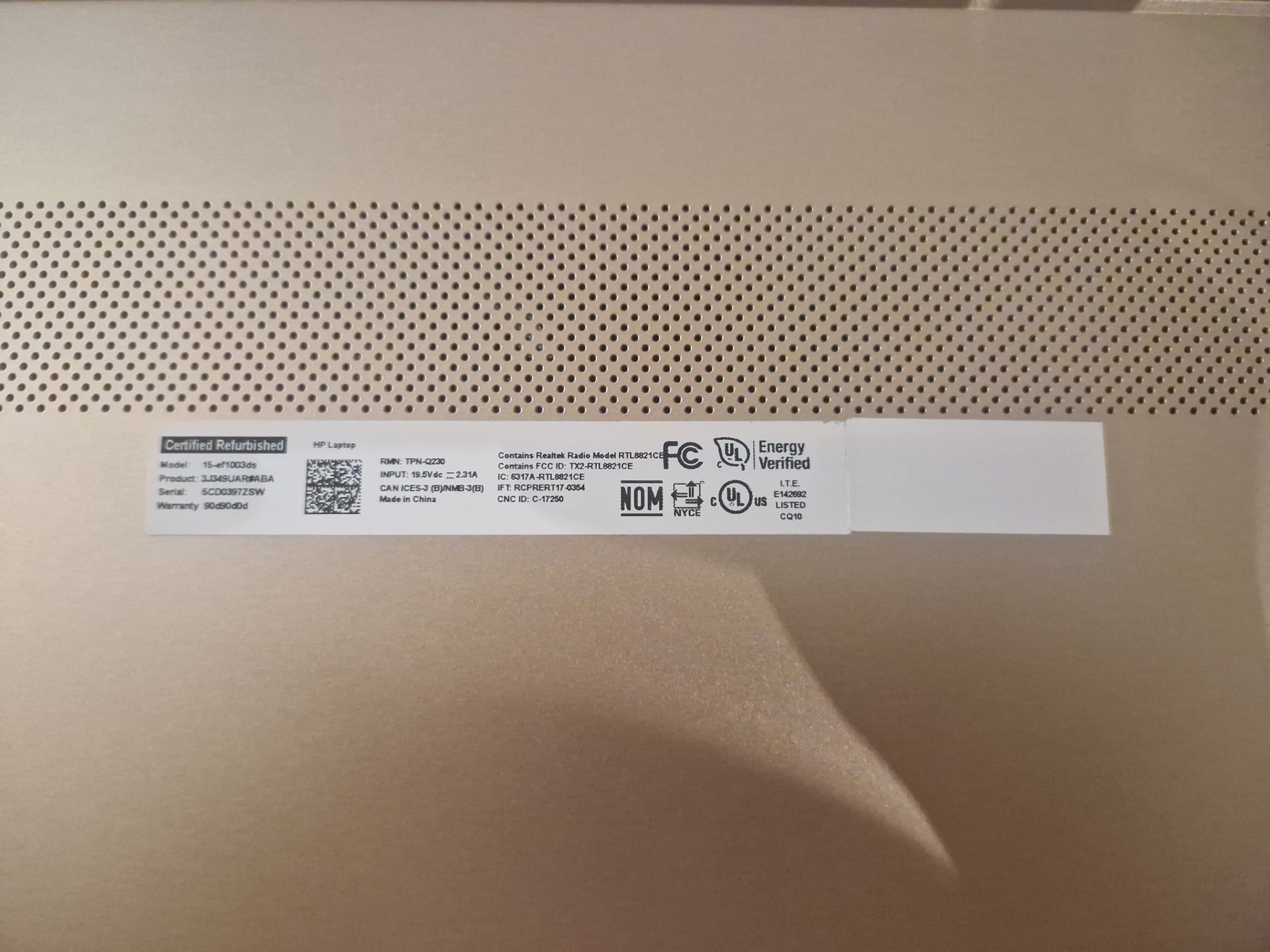 Laptop HP 15,6" Intel Pentium Dual-Core