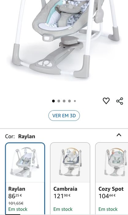 Baloiço bebe ingenuity