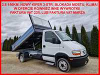 Renault Mascott 2.8 150KM  Iveco Wywrotka, Nowy Kiper 3.str, Blokada mostu, Klima, TOP!