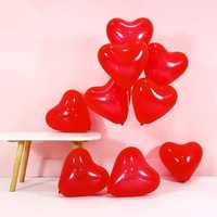 Надувні кульки сердечки 5 шт, надувна кулька червоне сердечко