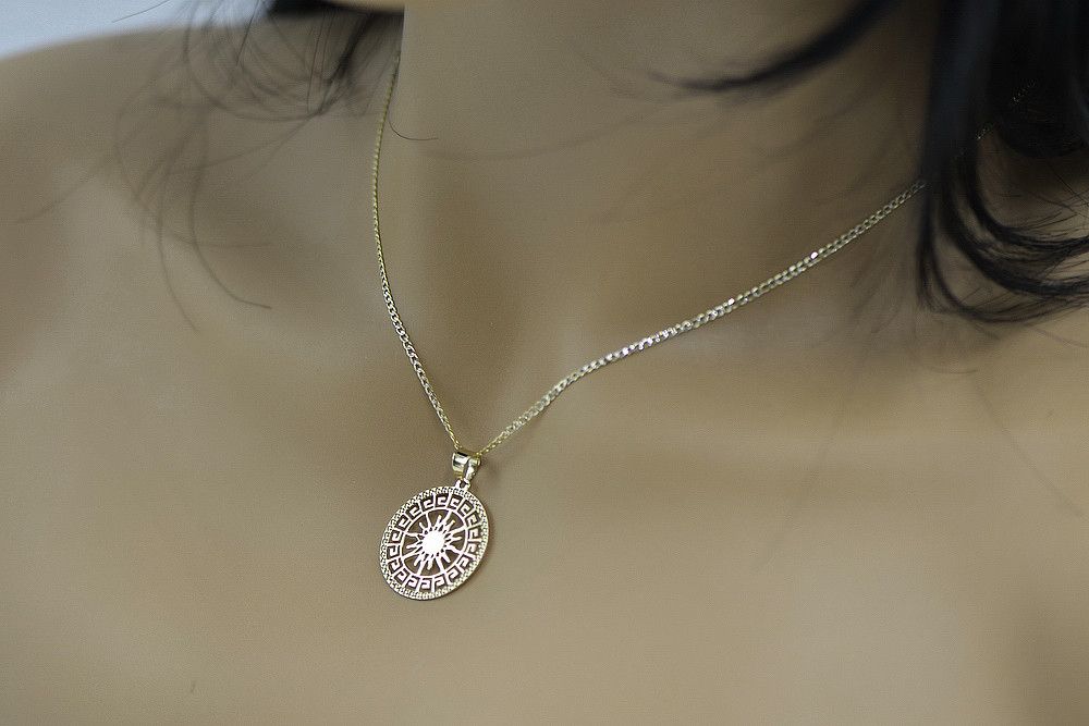 Złota zawieszka 14k 585 włoski styl słońce cpn040y Warszawa