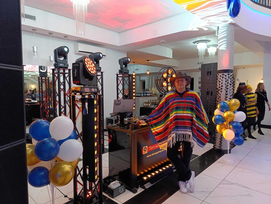 DJ wodzirej na wesele foto budka,lustro,ciężki dym,Love, pistolet co2