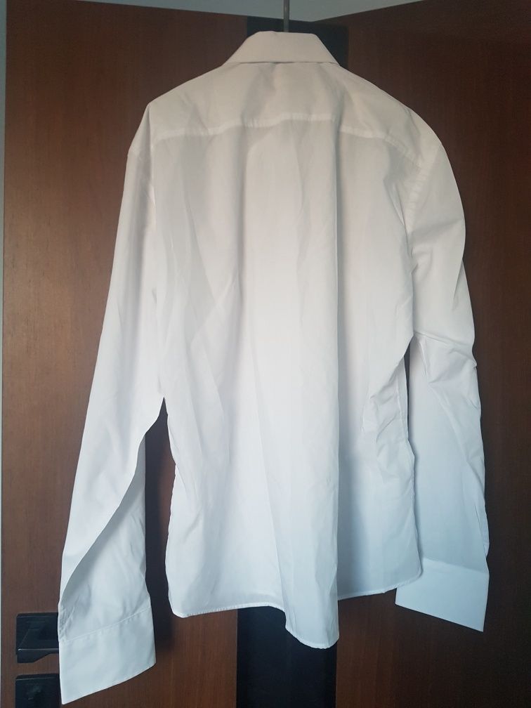 Nowa biała koszula z długim rękawem 48/3xl