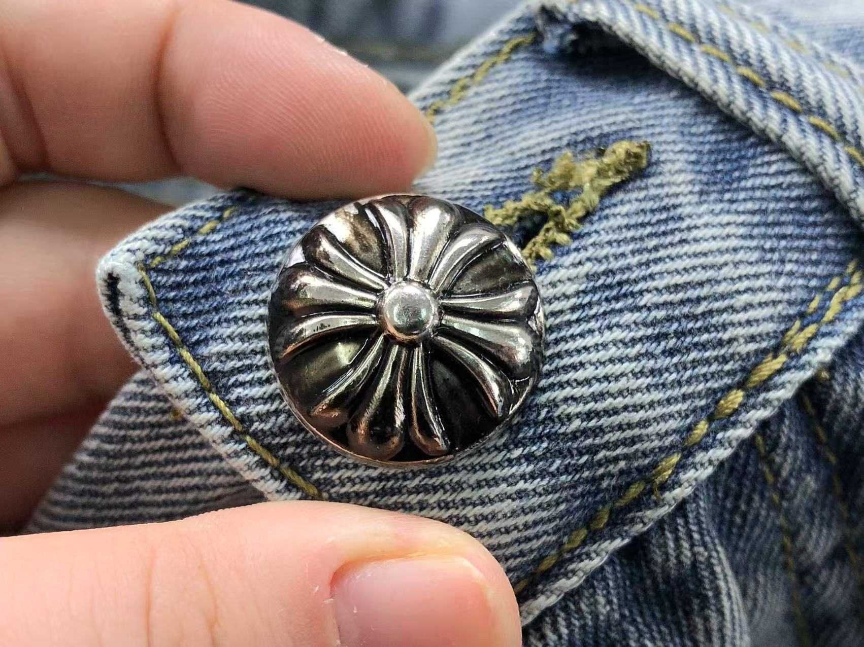 Джинсові шорти Chrome Hearts шорты хром хартс