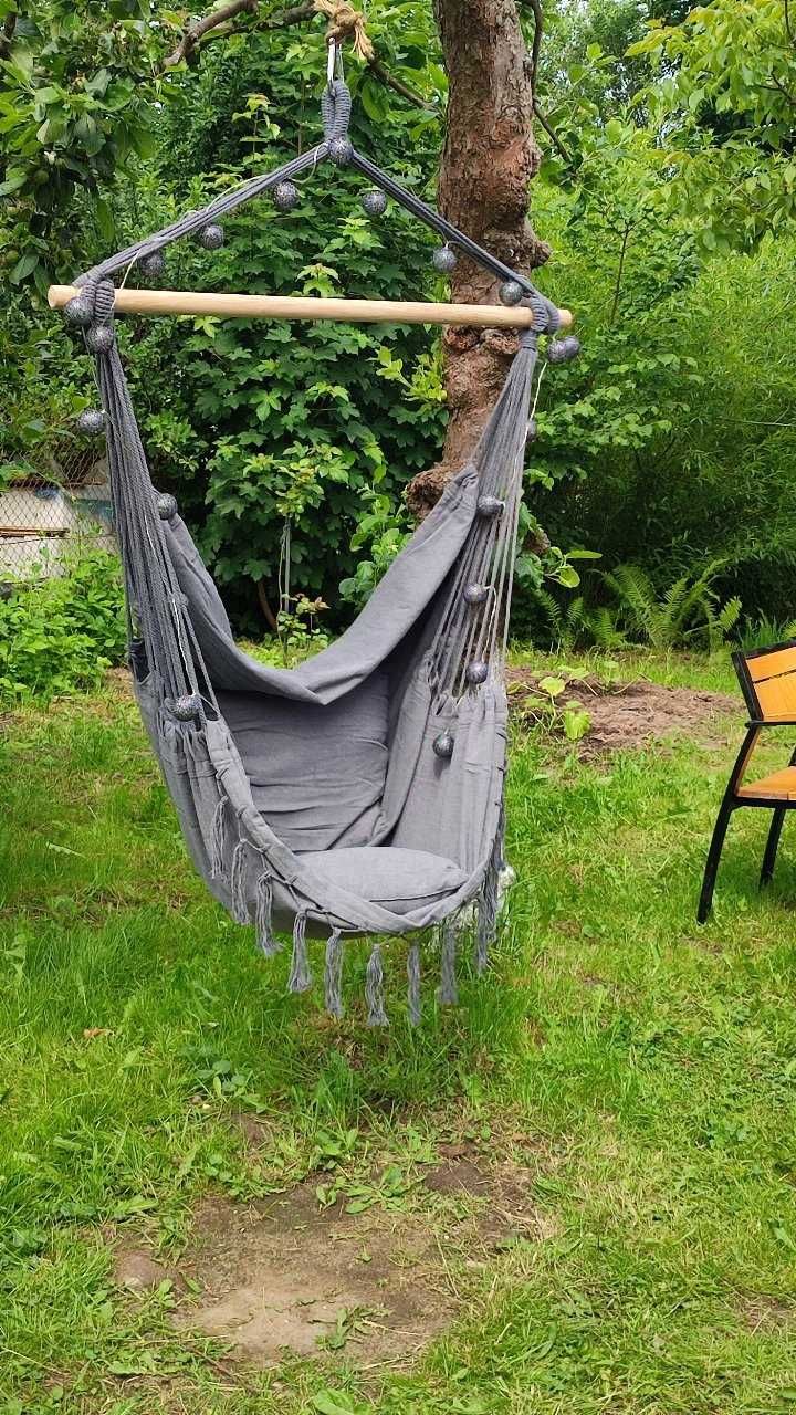 Krzesło brazylijskie huśtawka wisząca ogrodowa miękka wygodna