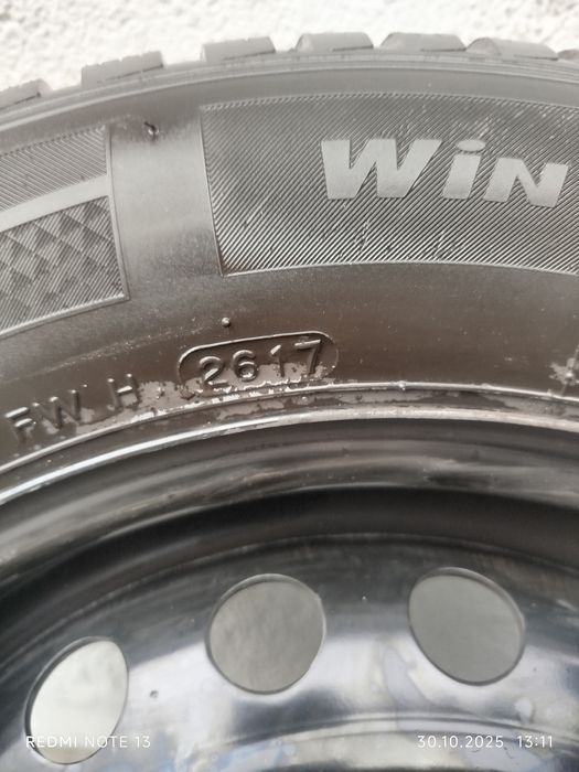 Koła Stalowe KIA 6Jx15 (4x100,ET46)+ Opony Hankook 185/65R/15 88T M+S