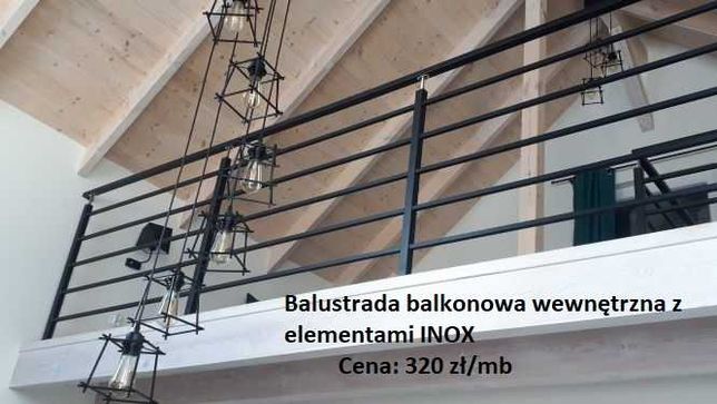 Balustrada balkonowa balustrady balkonowe na balkon 235 zł/m. b