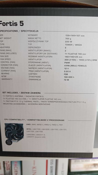 Chłodzenie procesora SilentiumPC Fortis 5 SPC306