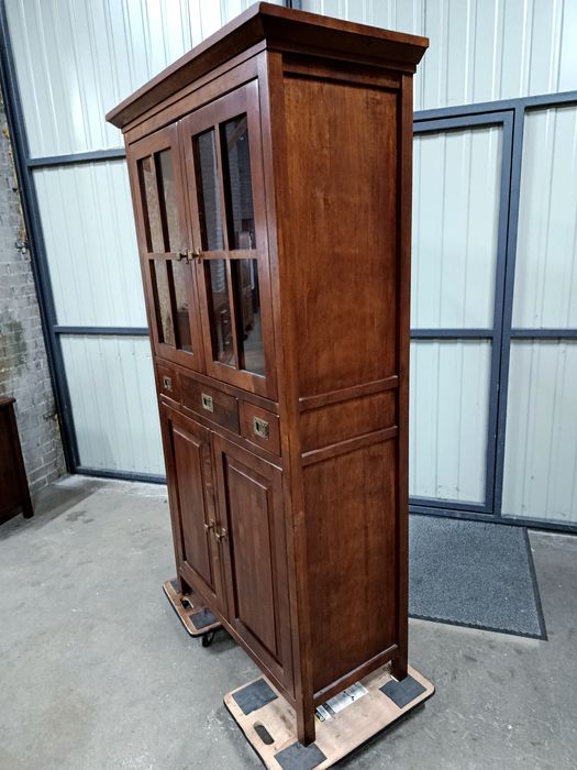 Kredens drewniany, witryna, biblioteczka, import z Holandii.