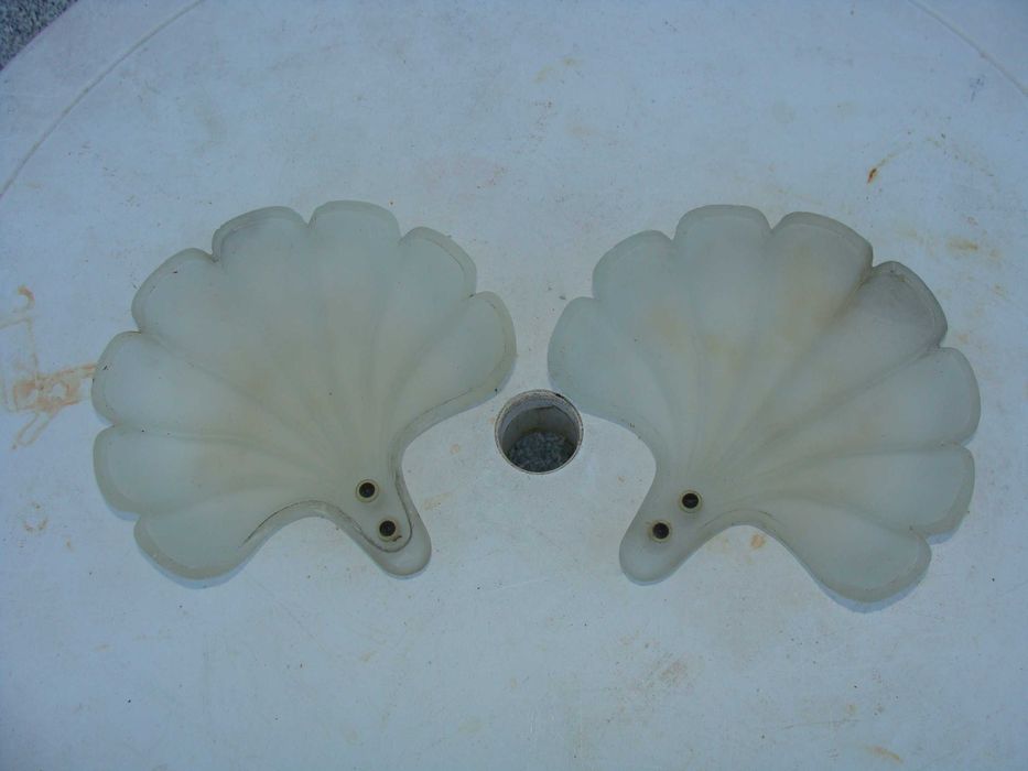 Conchas em Vidro para candeeiro
