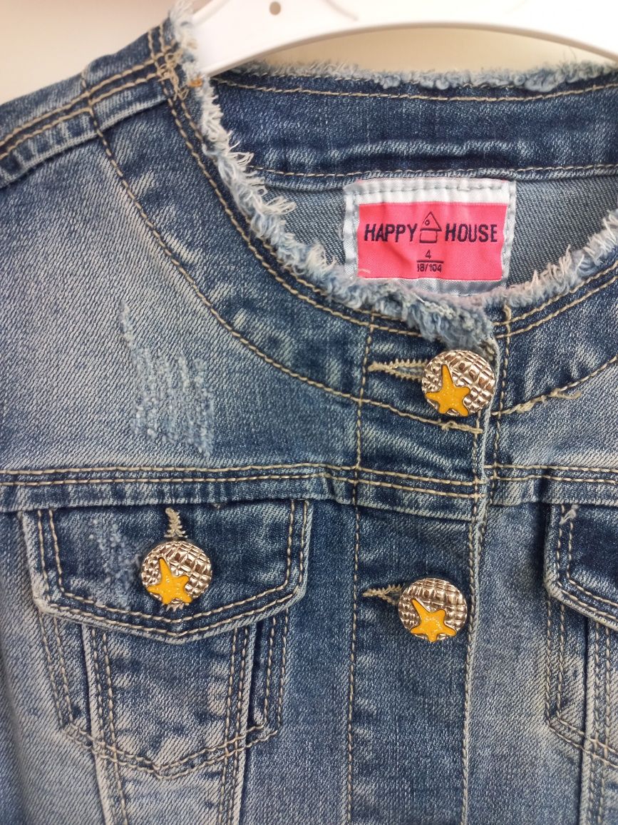 Вітровка джинсовка для дівчинки на 4 роки