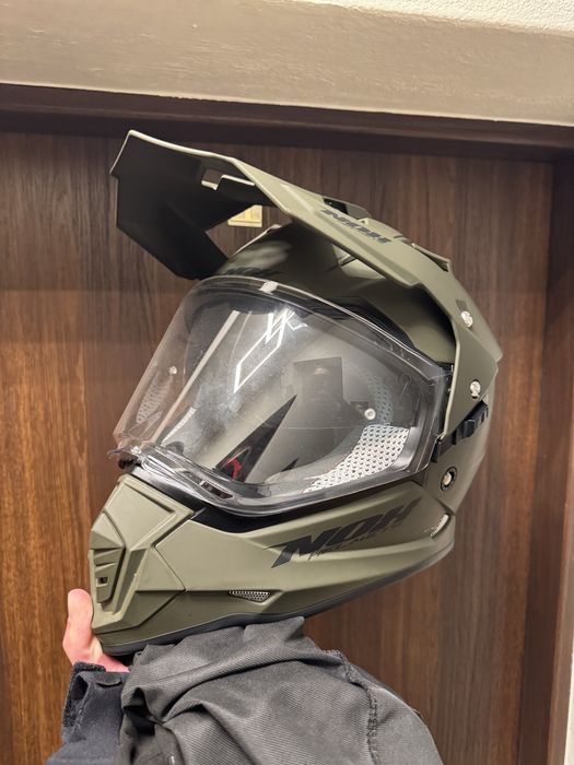 Kask nox L cross atv quad zielony mat matowy nowy