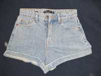 Jeansowe szorty high waist Bershka xs 34