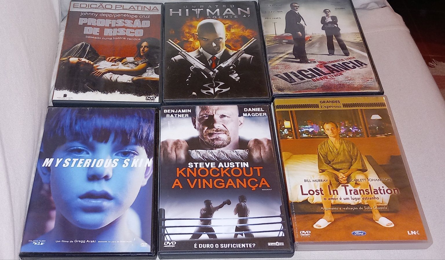 6 filmes em dvd original diversos a 2€