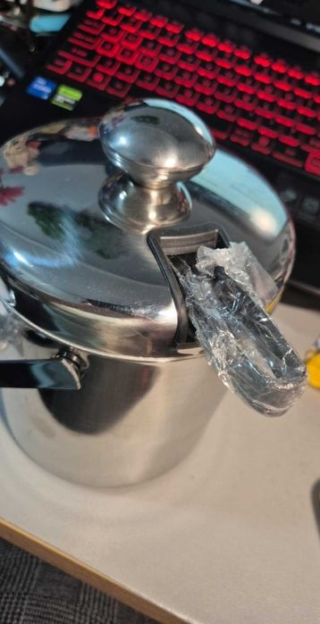 Pojemnik termiczny na lód kostki lodu wiaderko barowe barmańskie stalo