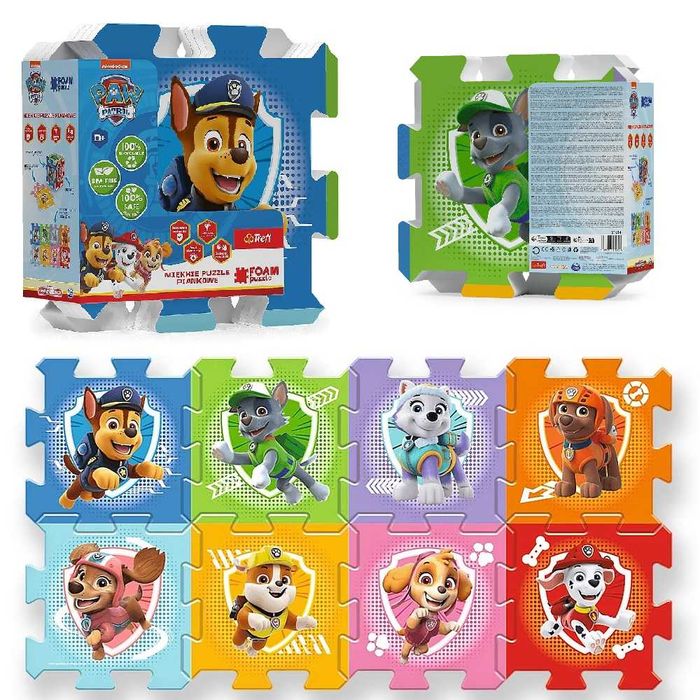 Trefl Puzzlopianka puzzle piankowe mata Psi Patrol 61614