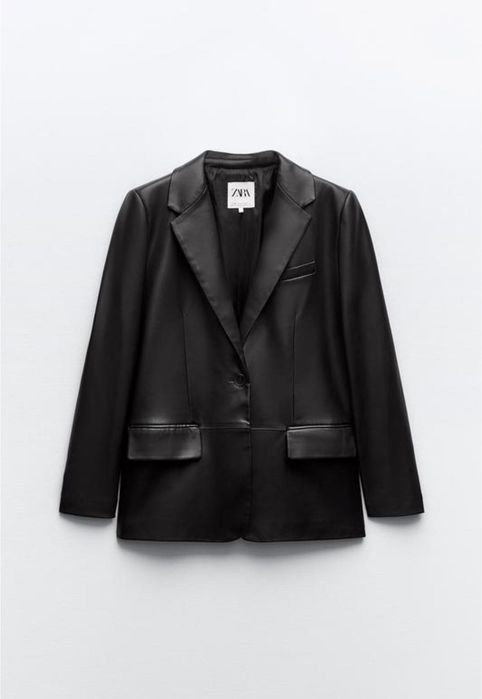 Жакет Zara з еко шкіри Xs