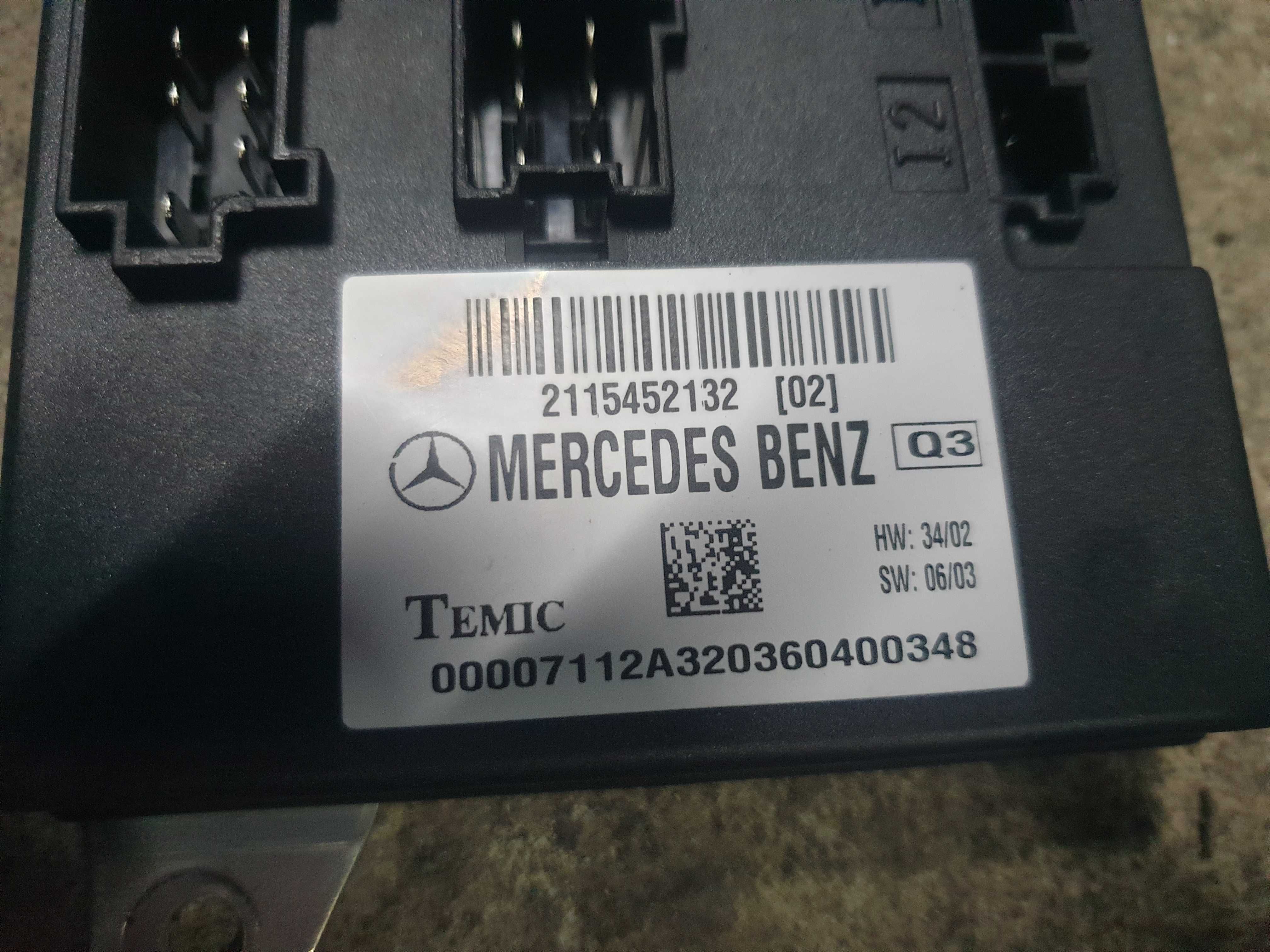 Mercedes w211 w219 moduł sterownik fotela