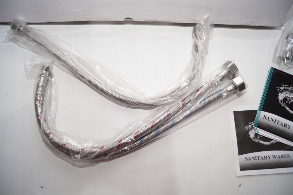 W47 Bateria łazienkowa Umywalkowa kran Nablatowy KANCIASTA Miedziana