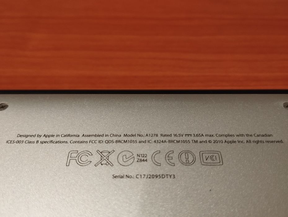Macbook A1278 рабочий