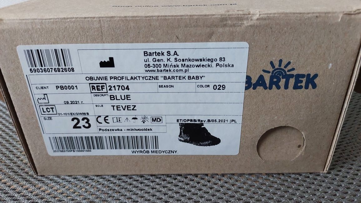 Buty sneakers trzewiki Bartek rozm 23 gwarancja jak nowe