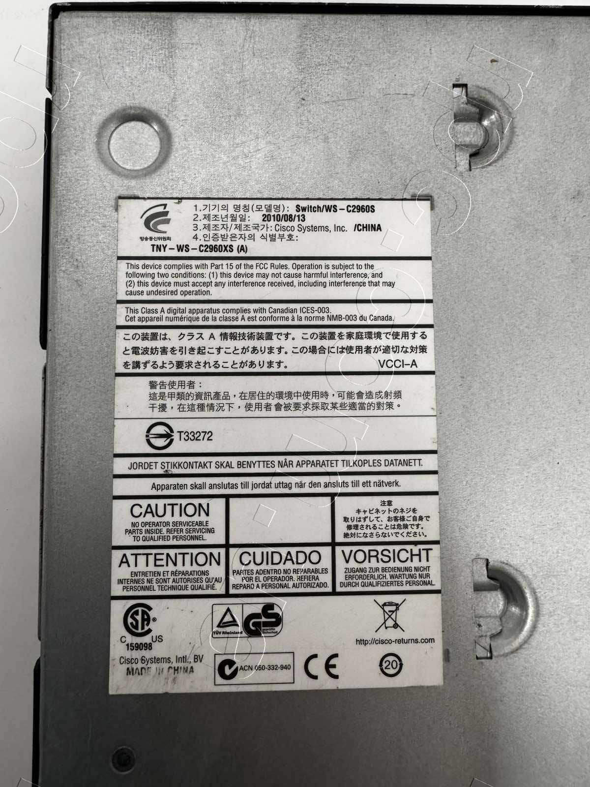 Гігабітний комутатор Cisco Catalyst 2960-S (WS-C2960S-48TD-L) Gigabit