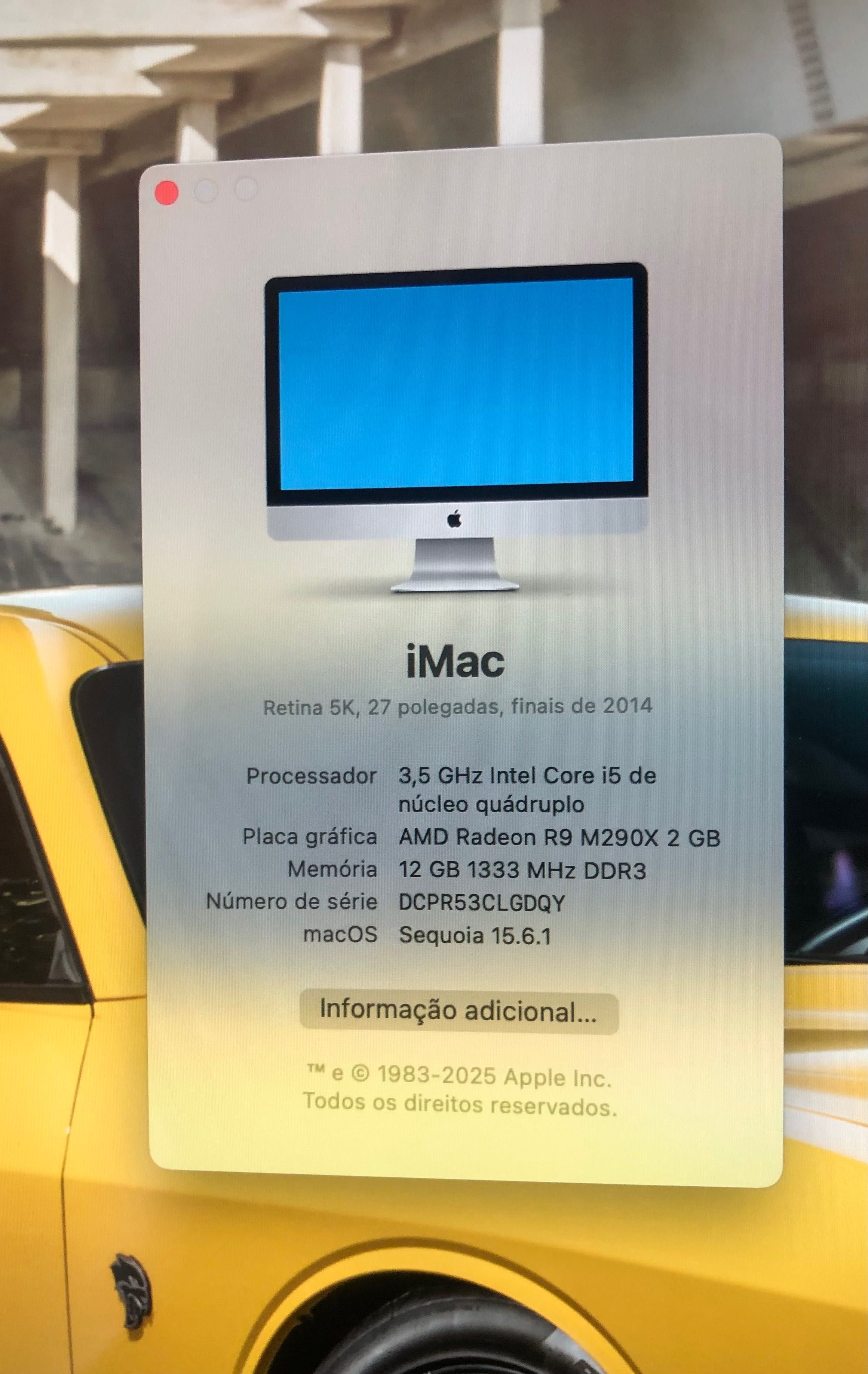 iMac 27" 5k macOS Sequoia Acessorios originais