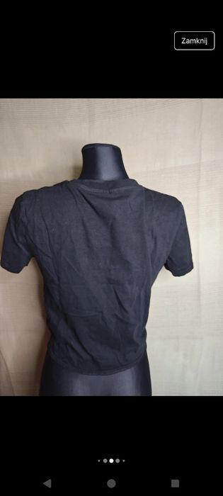 Bluzka t-shirt top modna stylowa czarna