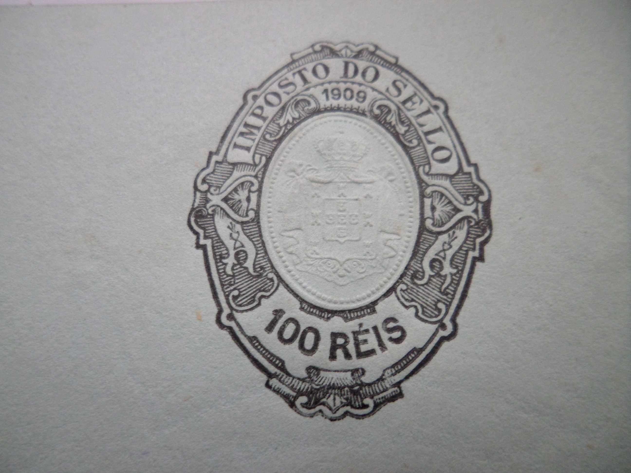Documento : Manuscrito  Selado.  Ano  1909