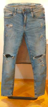 Spodnie męskie dżinsowe z dziurami