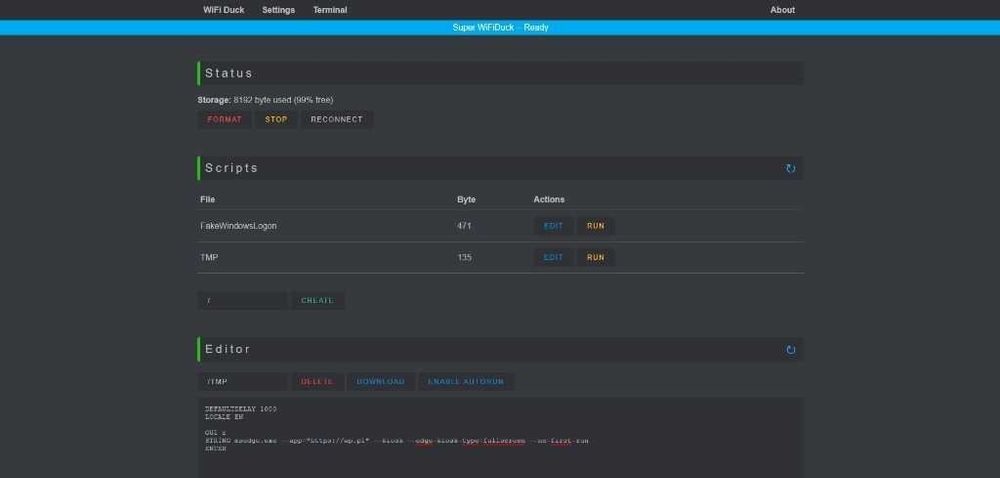 WiFi Duck PRO - bezprzewodowy BadUSB (Pentesting Tool)