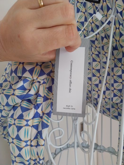 Blusa de trespasse | multicor | manga comprida | Shein | Tamanho S