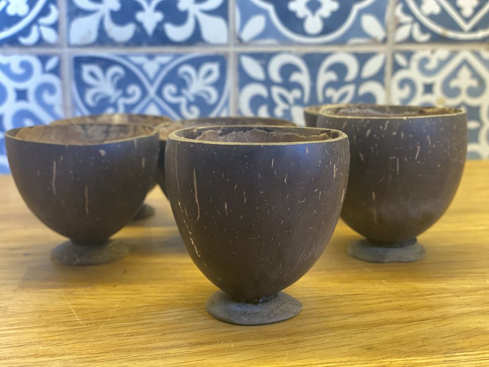 Coconut Shell Fruit Beer Kawa Cold Drink Cup-6szt