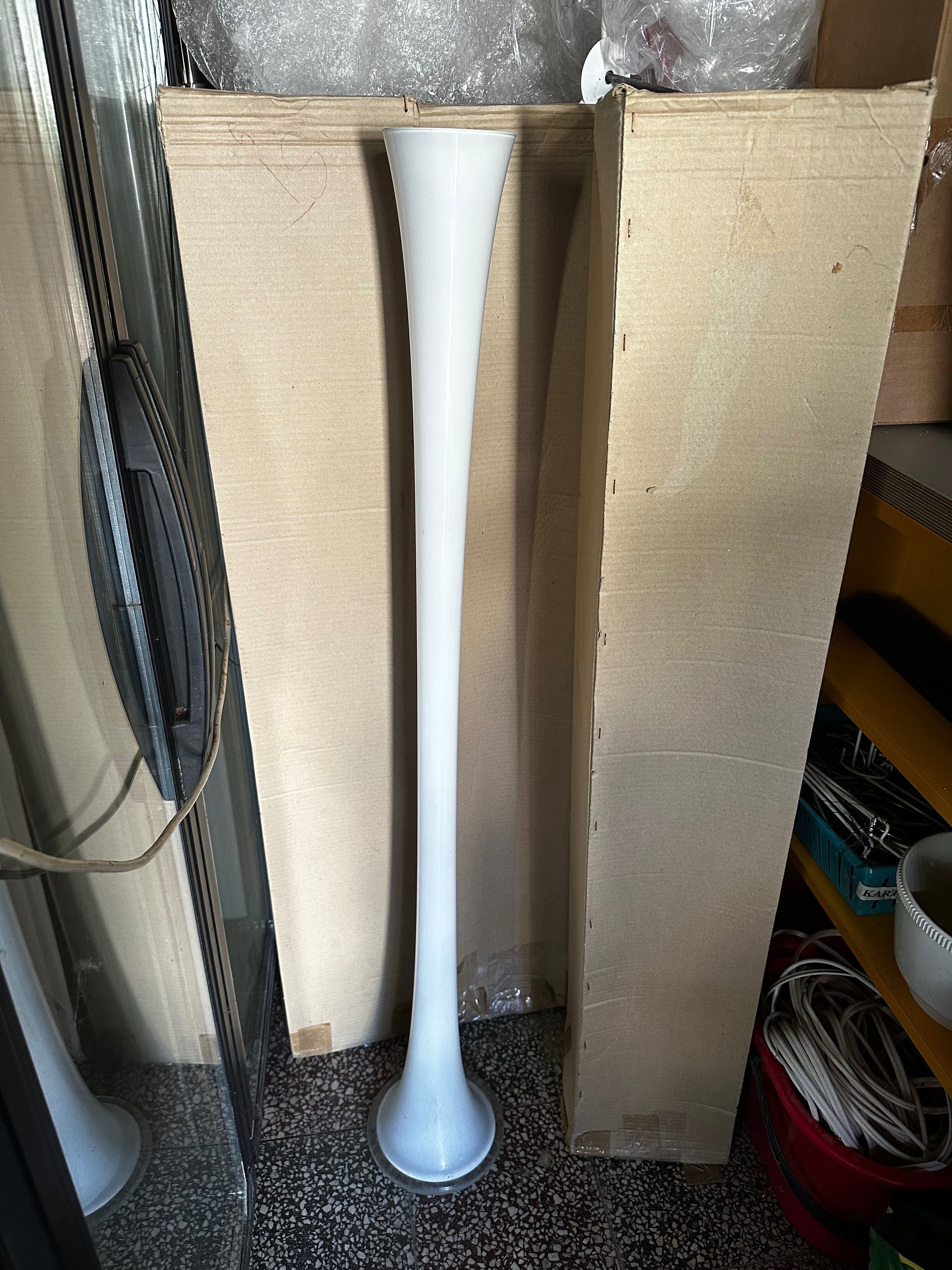 Wazon rura szklany 120cm biały na wystój kościoła  10szt
