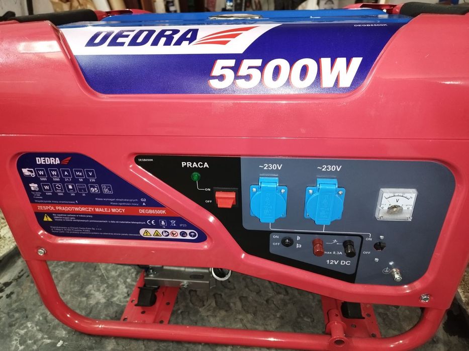 Генератор бензиновий 5.5 квт Dedra 5500 мідна обмотка. Швейцарія